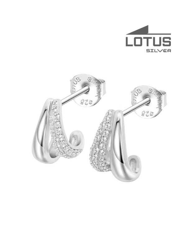 LOTUS SILVER EARRINGS